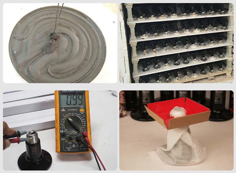 100W Reptile Infrared Ceramic Heater process 4